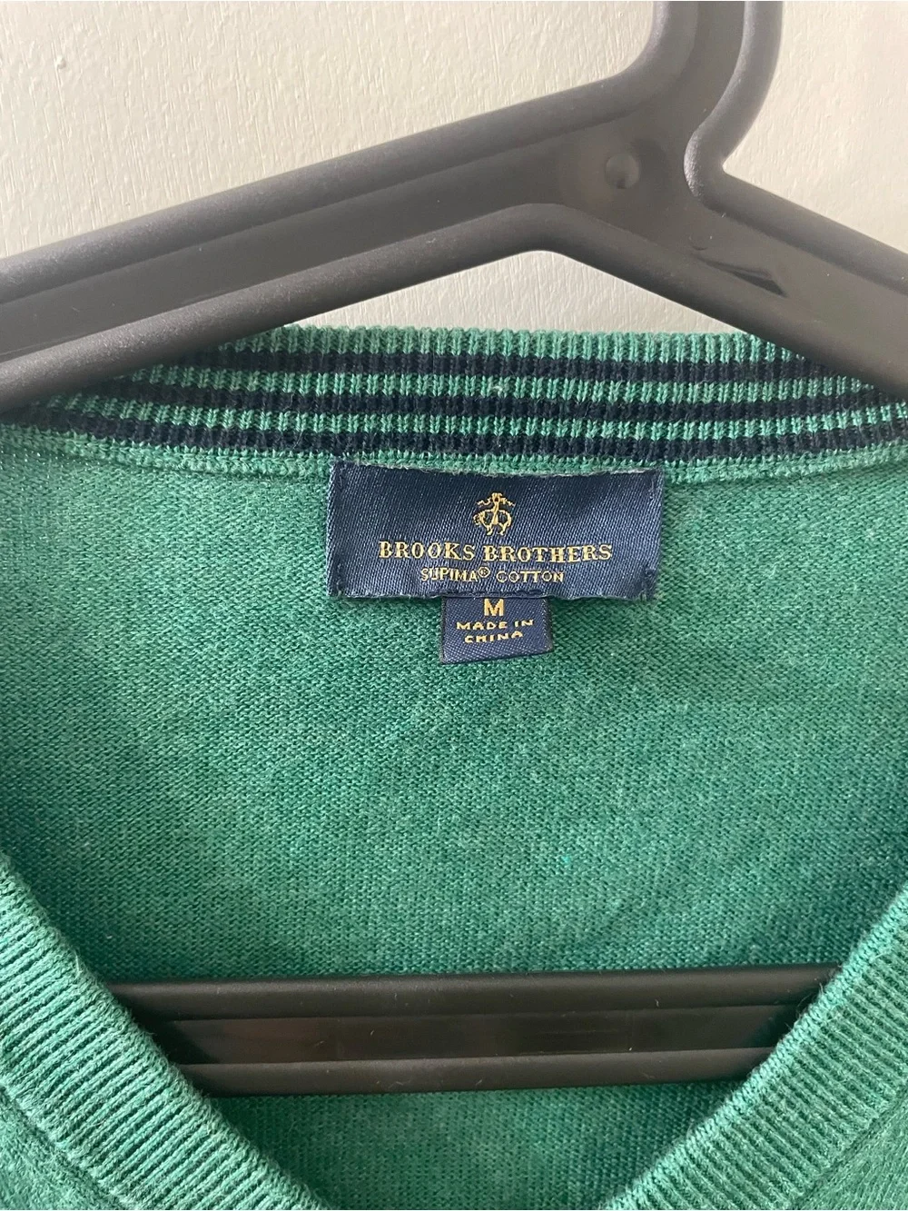 Mens Brooks Brothers Green Medium Sweater